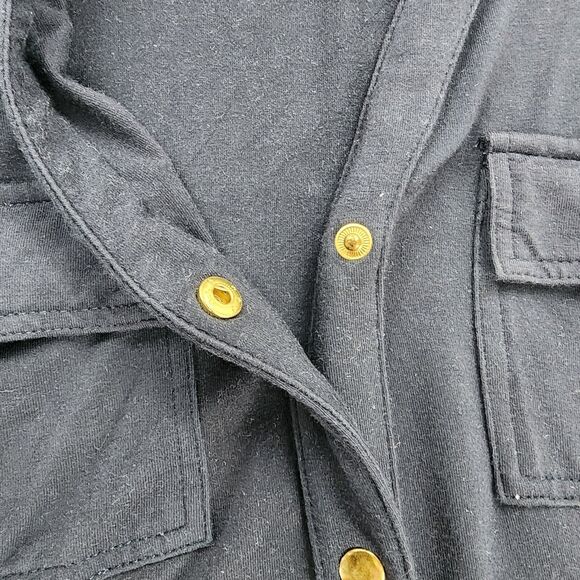 Brooks Brothers Dress Womens Small Blue Navy Gold Buttons 3/4 Sleeve Button up - Picture 11 of 16